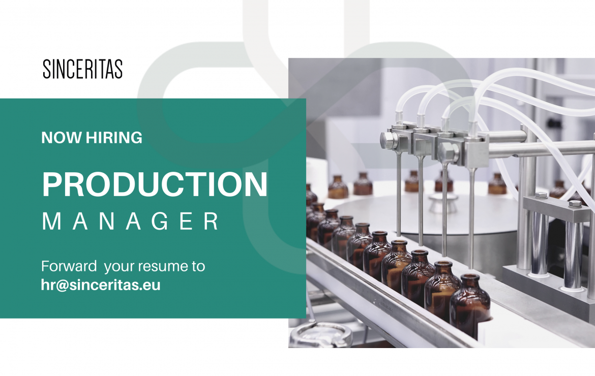 OPEN POSITION: Production Manager